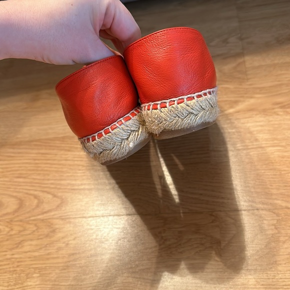 Chanel Red Leather Espadrilles 37 - Picture 2 of 4